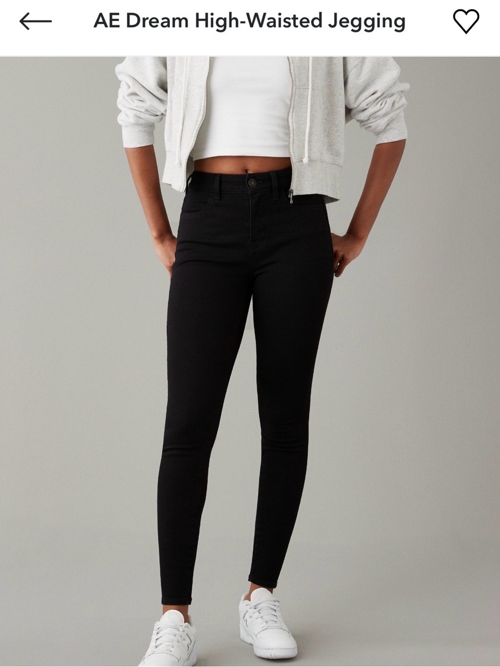 American Eagle Outfitters Black Dream Stretch High-Rise Jeggings